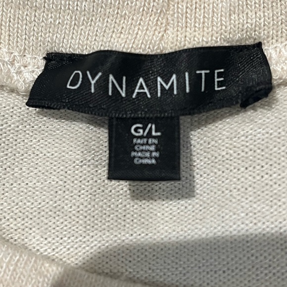 Dynamite Cutout Tee in Off-White - Picture 6 of 8